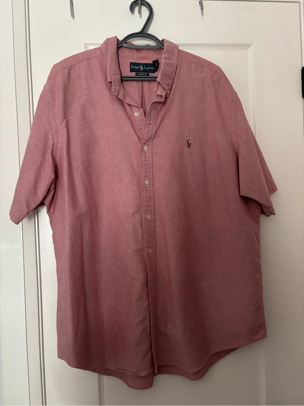 Ralph Lauren Pink Short-Sleeve Oxford Shirt